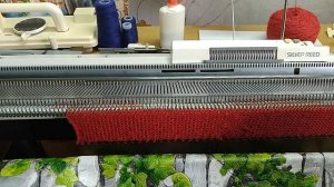 Вяжем паутинку на машине. Паутинка из кид мохера.