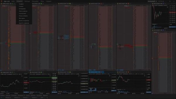 Настраиваем TIGER TRADE под себя. Рабочие пространства. Гор