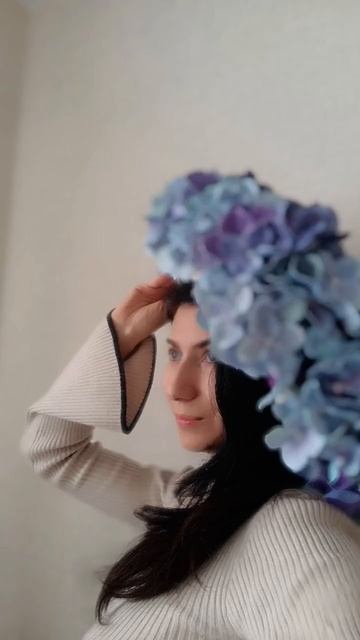 Венок декоративный #гортензия #декордлядома #творчест смотреть онлайн