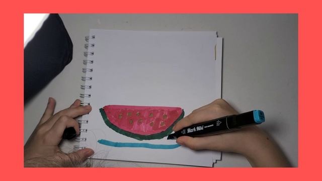 Учимся рисовать арбуз смотреть онлайн