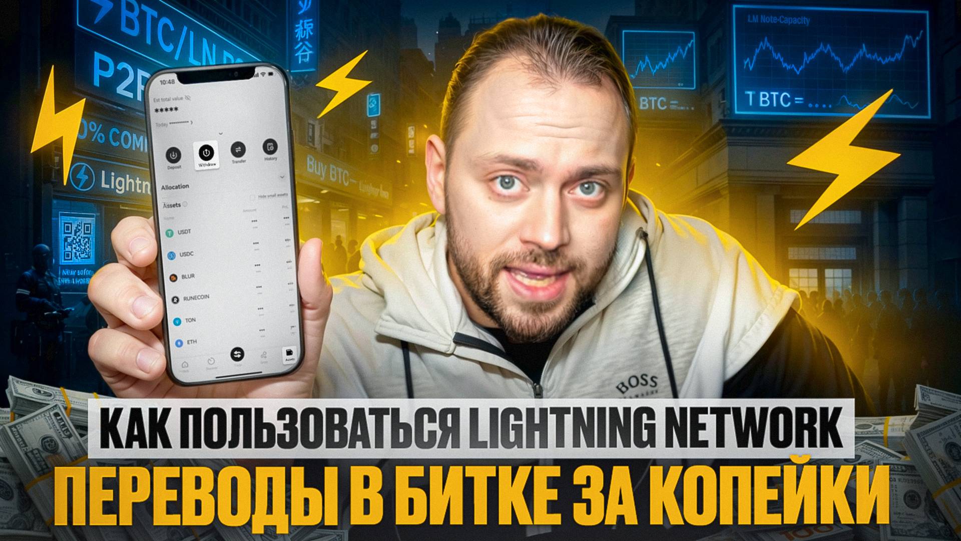 Как пользоваться Lightning Network | Переводы в битке за Копейки | Вывожу LN через BestChange