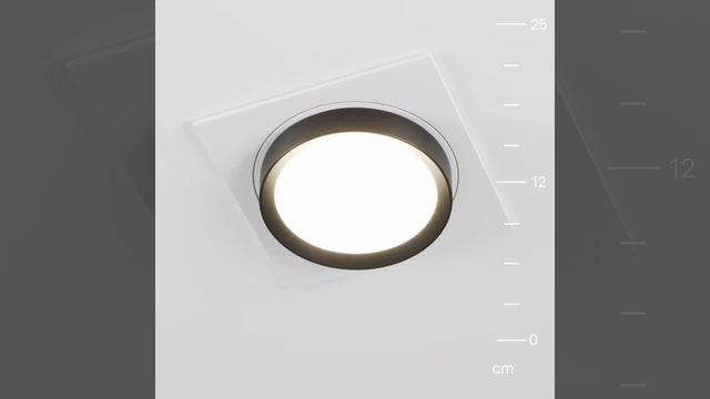 Встраиваемый светильник Maytoni Hoop DL086-GX53-SQ-WB