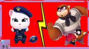 Говорящий Том Сила Всплеска.Talking Tom Splash Force. Победа над Енотами уже Близко. Мульт Игра.