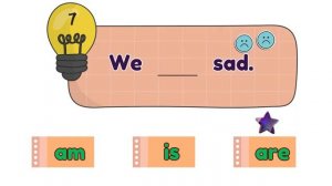 AM IS ARE _ Verb to be _ Game for kids (360p)