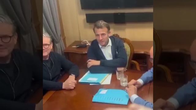 Мерц и Макрон попытались скрыть от журналистов странные предметы во время поездки в Киев смотреть онлайн