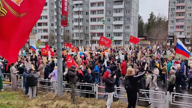Бессмертный полк в Усть-Илимске смотреть онлайн