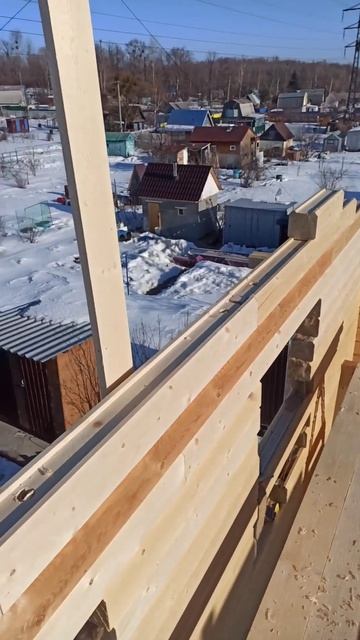 Дом из бруса. В процессе. г. Хабаровск. смотреть онлайн