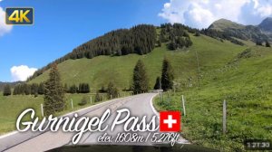 🚗 SmartTV 4К ➤ Прохождение перевала Гурнигель: из Булле в Риггисберг, Швейцария! UHD 30fps