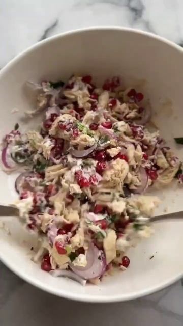 Салат с гранатом #салат #вкуснаяеда #вкусноипросто #вк? смотреть онлайн