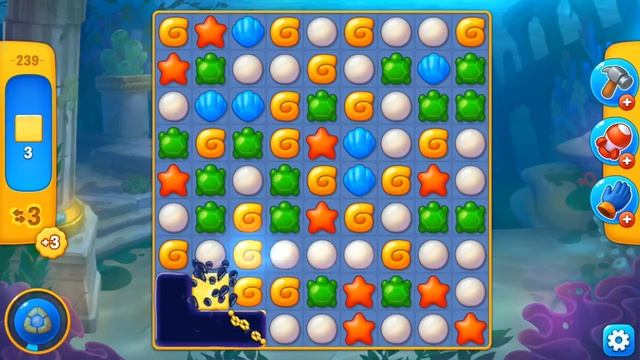 Fishdom. Playrix. #40. Уровень 239.