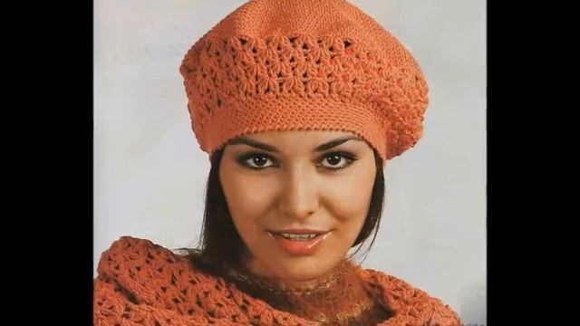 Воздушные вязанные береты крючком смотреть онлайн