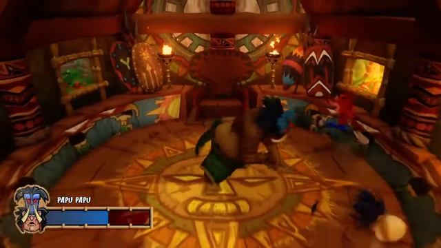 Crash Bandicoot уровень 6 Papu Papu