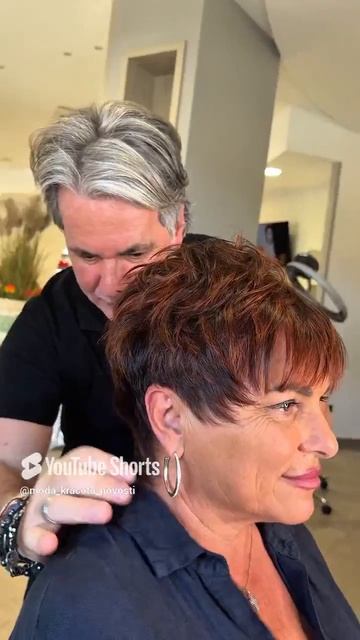 Стрижка Пикси после 70 лет!👍 смотреть онлайн