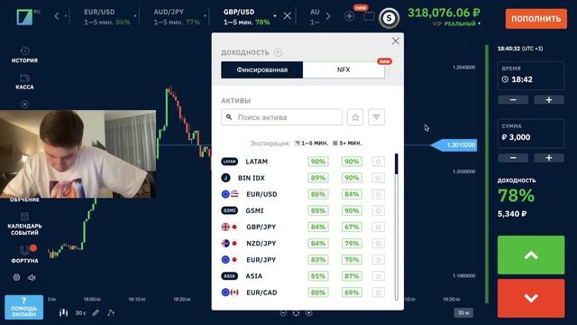 Трейдинг стрим. Как работают бинарные опционы? смотреть онлайн