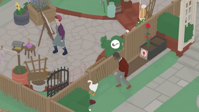КРАДУ ТАПКИ У МУЖИКА ▶ Untitled Goose Game |3| смотреть онлайн