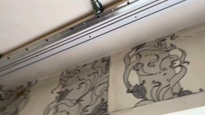 Ниша в натяжном потолке из подручных материалов