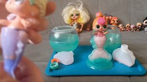 Хвост русалки у кукол LOL