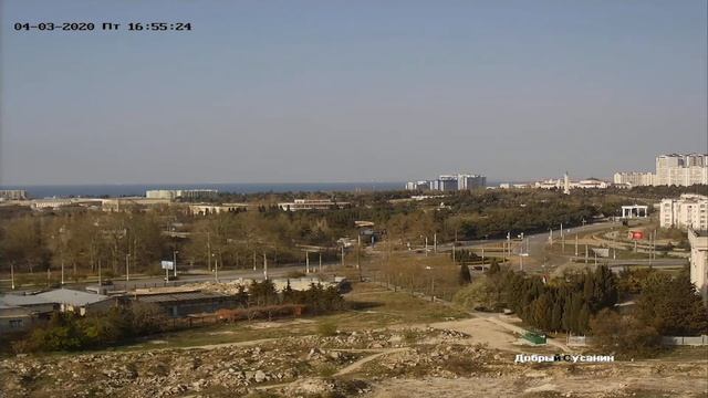 вид на площадь Неустроева.03 апреля 2020 года