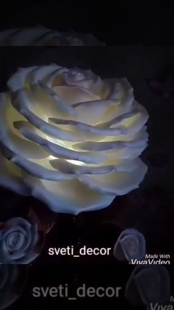 Светильник из изолона своим руками