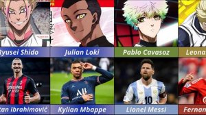 Реальные игрока  и аниме Синяя Тюрьма |Real Players Who Inspired Blue Lock Characters