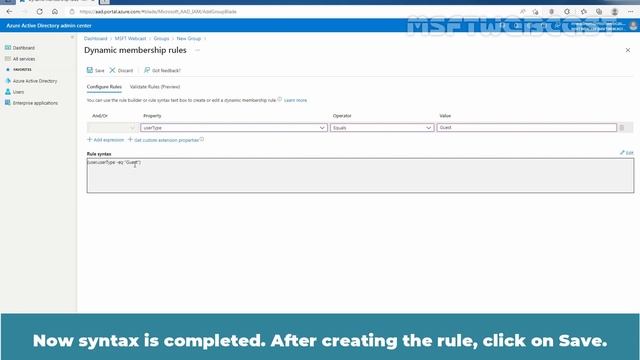 20. Create Dynamic Group for all Guest Users in Azure AD смотреть онлайн