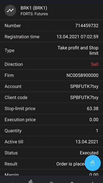 BRK1_13.04.2021_невозможно закрыть позицию или выставить сто смотреть онлайн