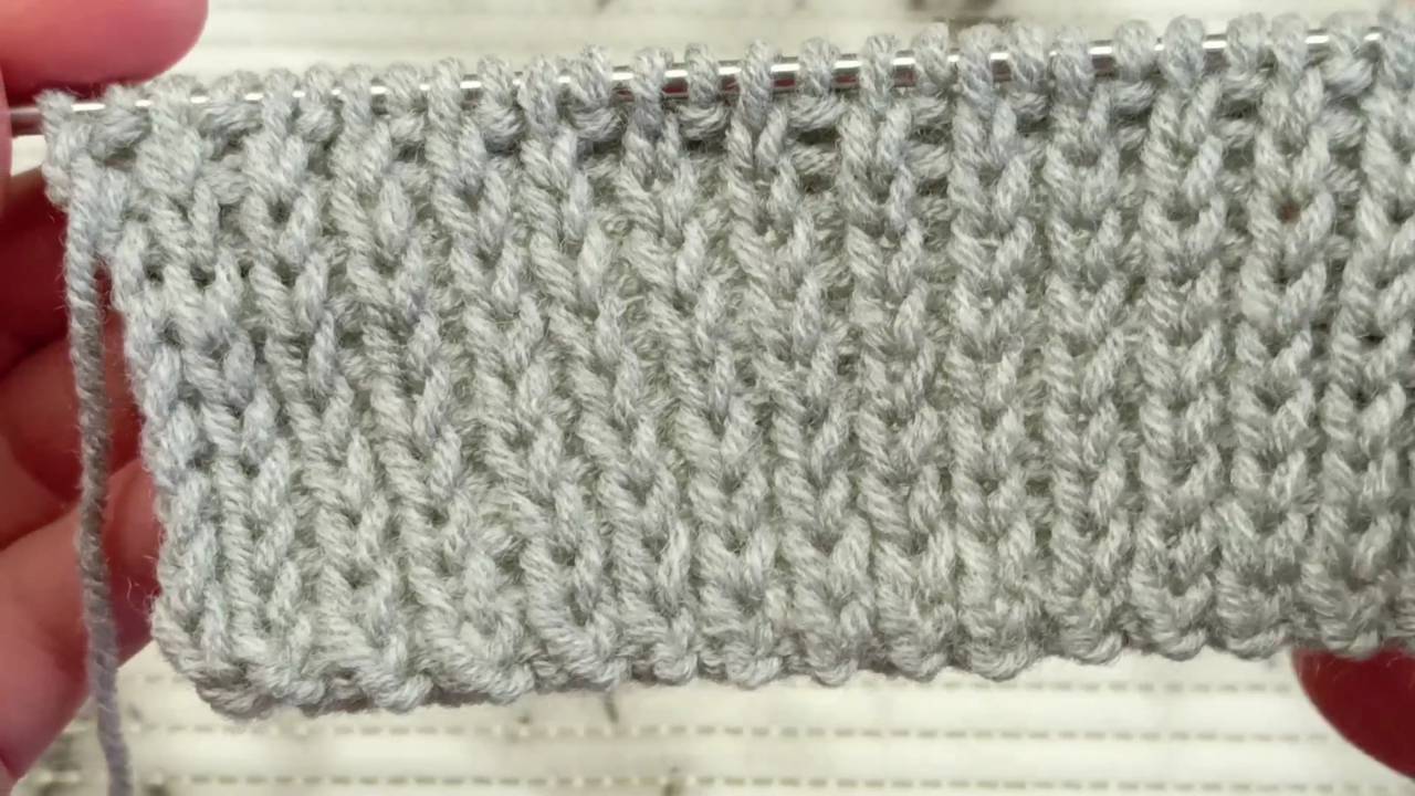Резинка со снятыми петлями, спицами, вяжем вместе каждый ряд, видео для начинающих смотреть онлайн