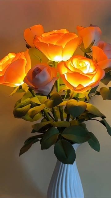 Светильник из фоамирана Светящиеся Розы Лучший подар?