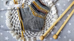 Усиленная пятка для носочков / узор "рыбка" / подробное видео / справится начинающая вязальщица.