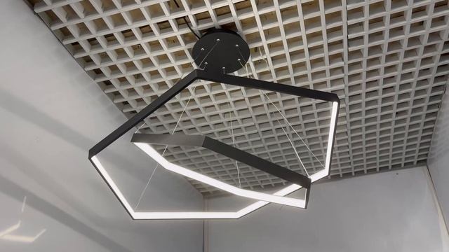 Подвесная светодиодная люстра шестиугольник HEXAGON смотреть онлайн