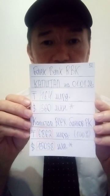 КАПИТАЛ АО Банк Bank RBK на 01.01.24 #банки #финансы #казахстан смотреть онлайн