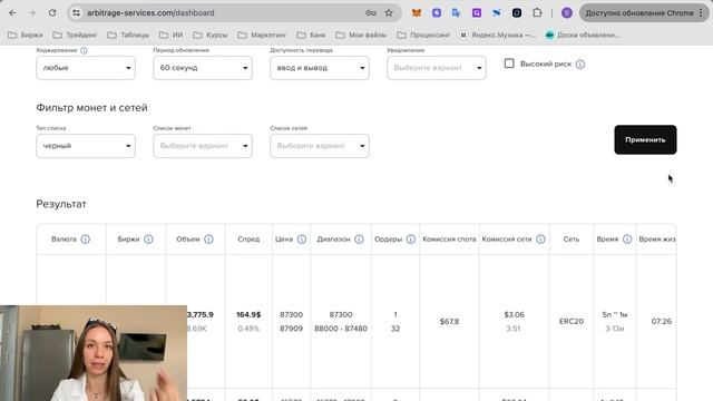 Обзор на арбитражный сканер от Arbitrage Services