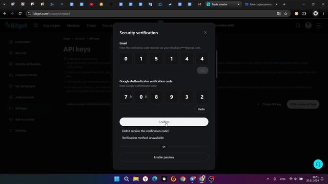 Битгет: подключаем Дневник Трейдера