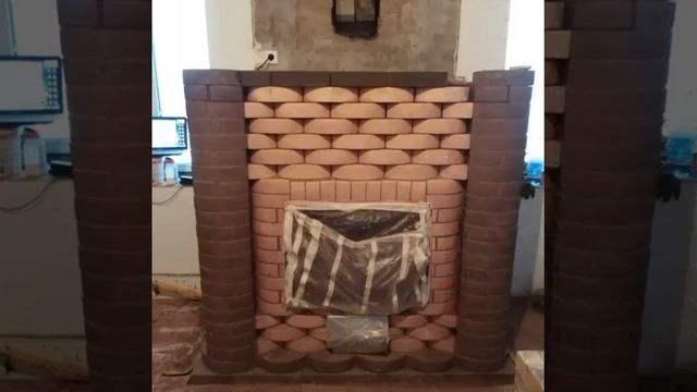 Педелка камина в печь-камин, в д. Дьяконово. смотреть онлайн