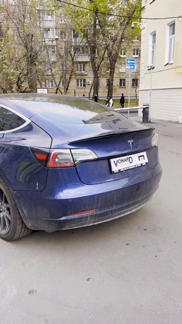 Спойлер лезвие крышки багажника Tesla Model 3 (короткий) #vonar смотреть онлайн