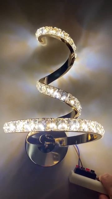 Настенный светодиодный светильник в форме спирали с к смотреть онлайн