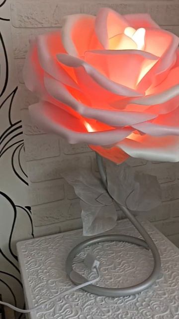 Светильник Роза на заказ #декор #изизолона смотреть онлайн