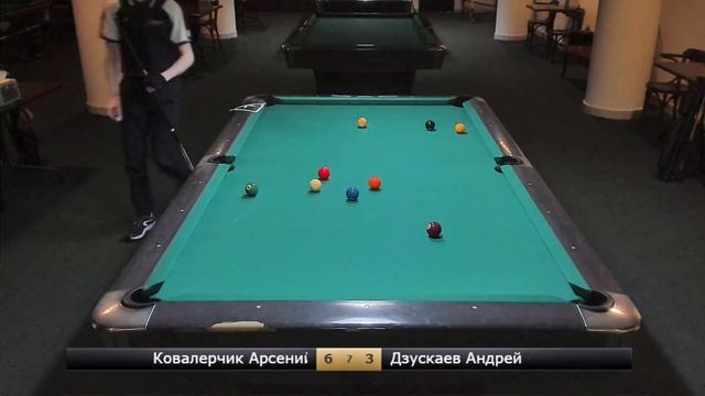 QF А. Ковалерчик - А. Дзускаев. 20th Kibzun Cup 9-ball. Memory tournament with a handicap. смотреть онлайн