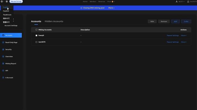 Майнинг Aleo. Сравнение F2pool и Zk.work Настройка на Windows и Hive O