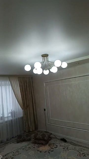 Современная люстра Золотой цвет 9 шаров Е27 смотреть онлайн