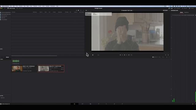 Синхронизация аудио и видео c двух видеокамер в Davinci Resolve смотреть онлайн