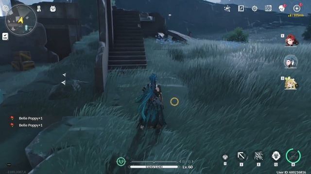 Сбор цветов Belle Poppy в WUTHERING WAVES смотреть онлайн