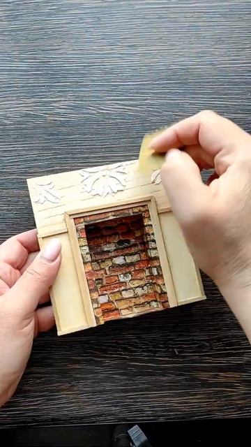 Миниатюра Камин Мебель для кукольного домика Румбокс/