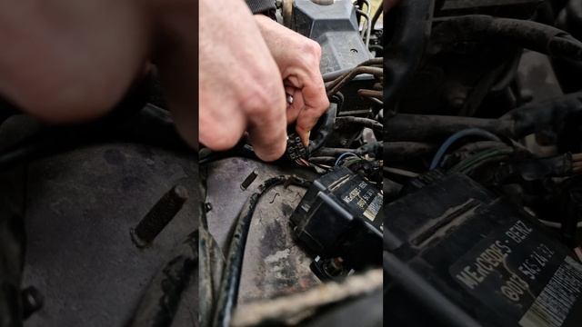 Реле свечей накала в мерседес W124 E250d #свечимерседес #ме