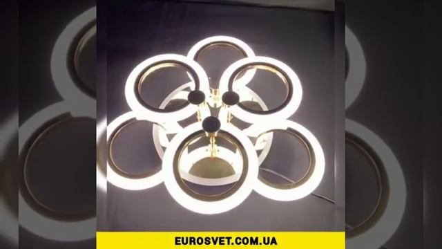 Режимы света круглой светодиодной люстры. Лед, LED люст? смотреть онлайн