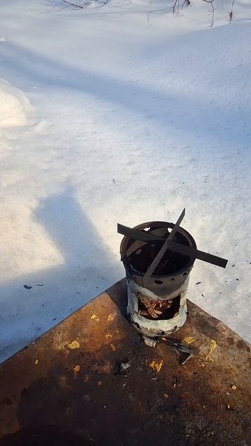 Самоделка приспособление мини печь щепочница своими ? смотреть онлайн