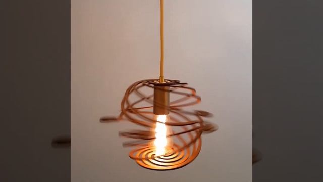 Деревянный подвесной светильник из фанеры Protostar (Прот? смотреть онлайн