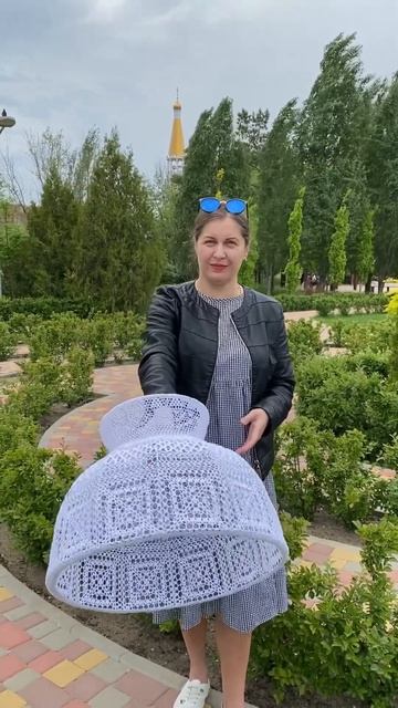 Абажур крючком. #вязание #вязаниекрючком #crochet #knitting #doil