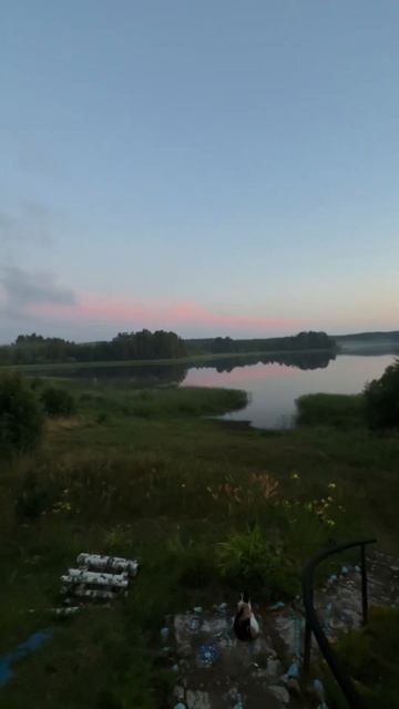 Вечер после бани…🏡 #деревня #лето #природа #озеро #бан смотреть онлайн