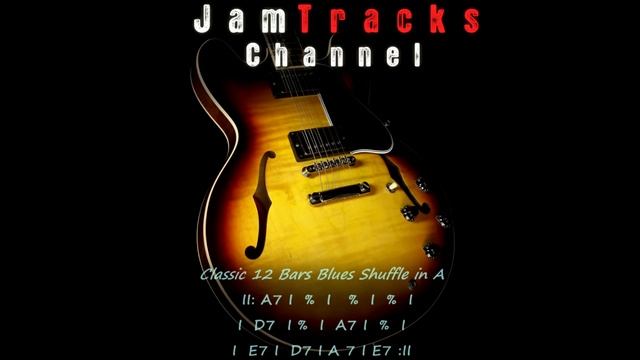 Blues Shuffle Guitar Backing Track in A 110 смотреть онлайн